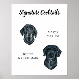 Poster Sinal de Dog Signature Drink