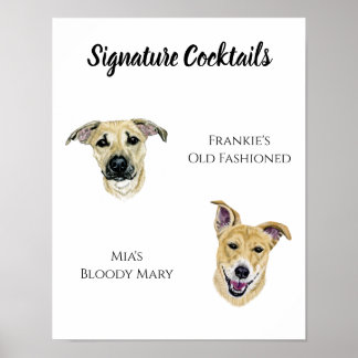 Poster Sinal de Dog Signature Drink