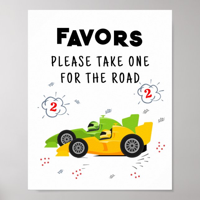 Poster Sinal de dois favoritos de segundo aniversário ráp (Frente)
