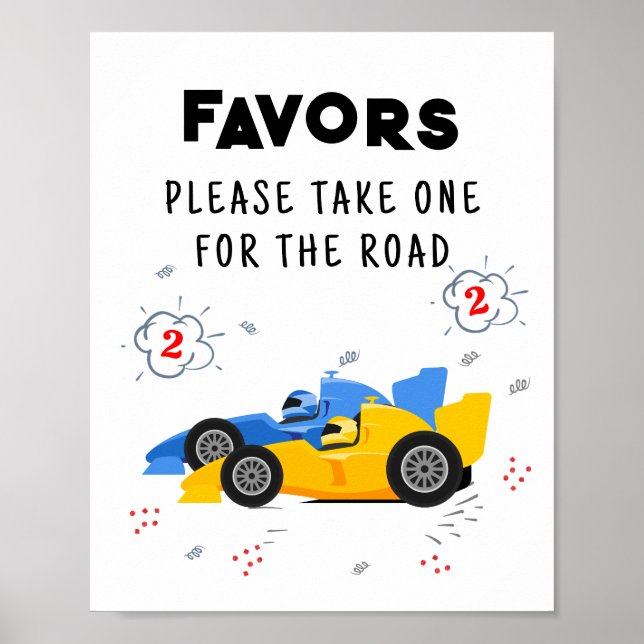 Poster Sinal de dois favoritos de segundo aniversário ráp (Frente)