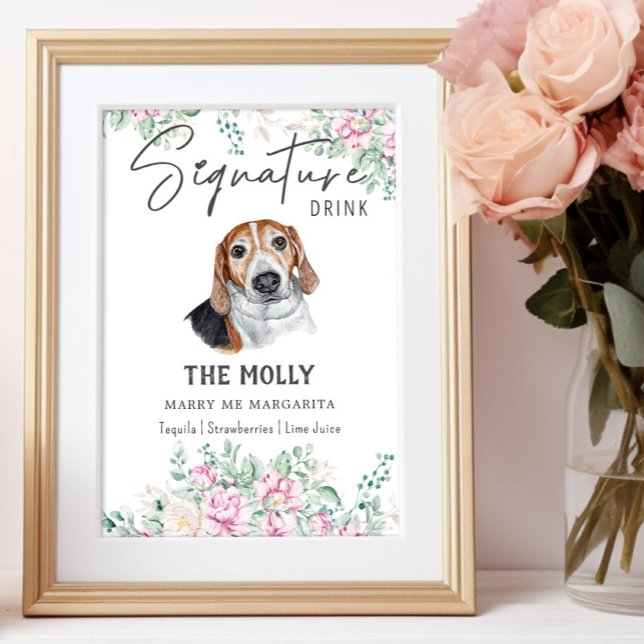 Poster Sinal de Dor de Assinatura do Cão-Cão Estoniano (Criador carregado)