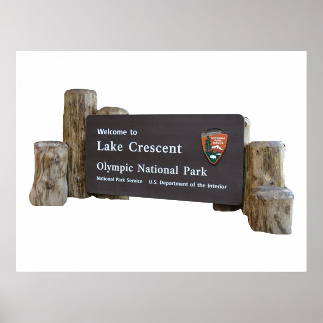 Poster Sinal de entrada do Parque Nacional da Olimpiadas  (Frente)