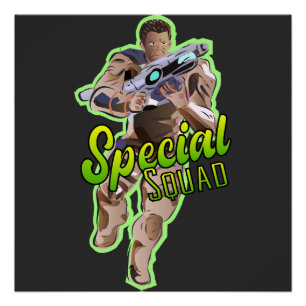 Pôster Sinal de Equipe Esportiva Esquadrão Especial