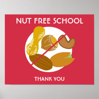 Poster Sinal de Escola Livre de Nute para Escola ou Cuida