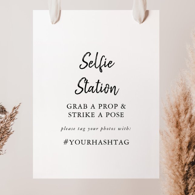 Poster Sinal de Estação Selfie Moderna (Criador carregado)