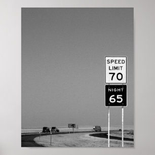 Poster Sinal de estrada de Texas