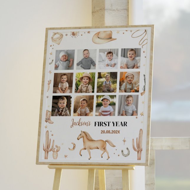 Poster Sinal de Etapa de Primeira Festa de aniversário do (Criador carregado)