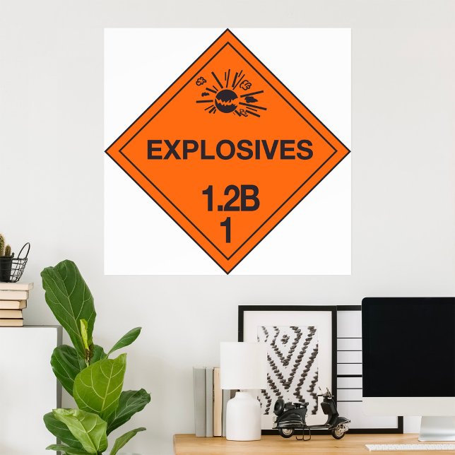 Poster Sinal de Explosivos (Criador carregado)