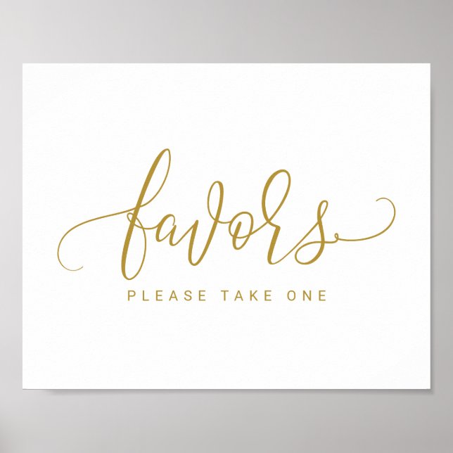 Poster Sinal de Favor de Casamento - Bounce Script (Doura (Frente)
