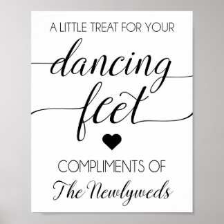 Poster Sinal de Favor de Casamento do Sacudir sacudir