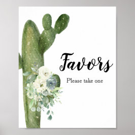 Poster Sinal de Favor de Chá de Bebê de Flores Brancas de