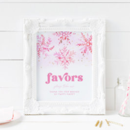 Poster Sinal de Favor do Inverno | Sinais de aniversário
