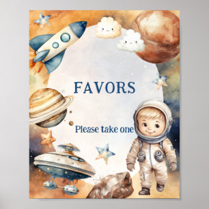 Poster Sinal de favorecimento do espaço em volta do sol