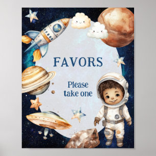 Poster Sinal de favorecimento do espaço em volta do sol