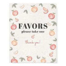 sinal de favorito de pêssego doce