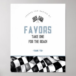 Poster Sinal de Favoritos da Festa de aniversário do Carr