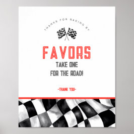 Poster Sinal de Favoritos da Festa de aniversário do Carr