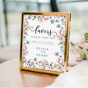 Poster Sinal de Favoritos de Casamento de primavera de Fl