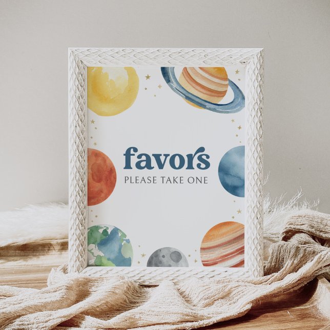 Poster Sinal de Favoritos de Festa de aniversário de Espa (Criador carregado)