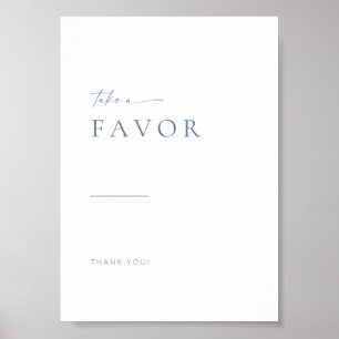 Poster Sinal de Favoritos do Casamento de Script Moderno