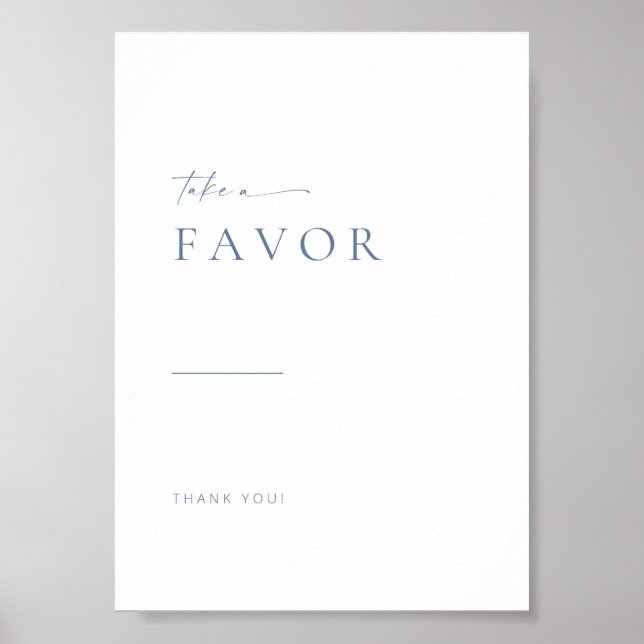 Poster Sinal de Favoritos do Casamento de Script Moderno  (Frente)