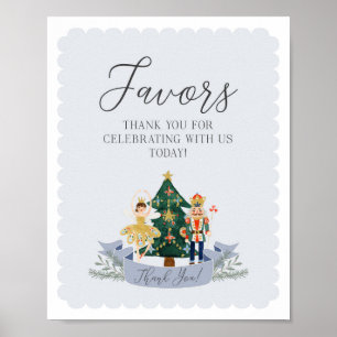 Poster sinal de favoritos do chá de fraldas de natal do q