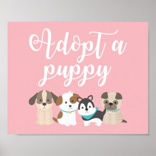 Poster Sinal de Festa de aniversário de pãozinho Adotar u