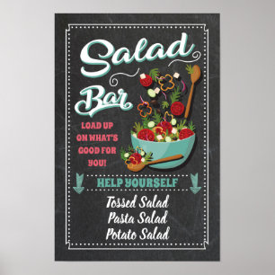 Poster Sinal de Festa de Barra de Salada
