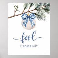 Sinal de festa de comida de inverno em estilo chin