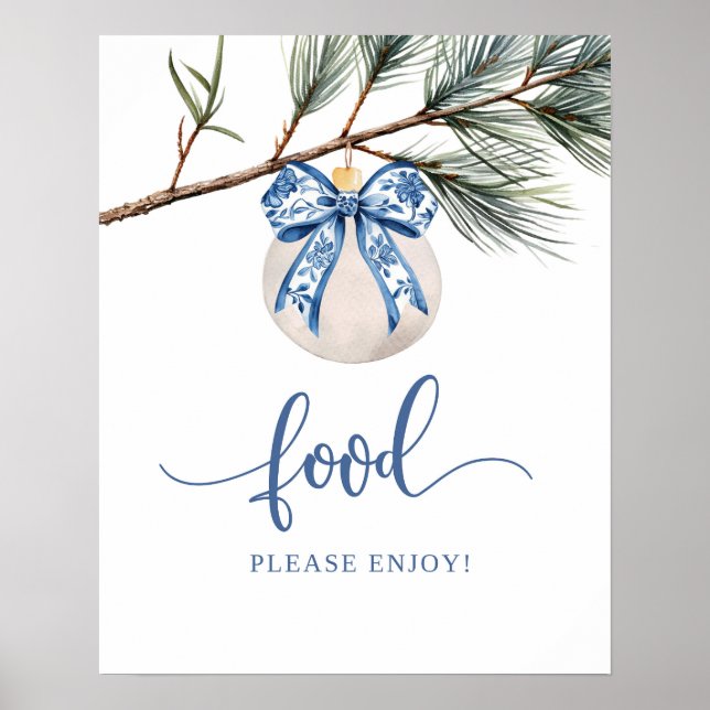 Poster Sinal de festa de comida de inverno em estilo chin (Frente)