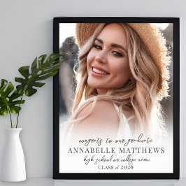 Poster Sinal de Festa de formatura de Fotografia Simples 