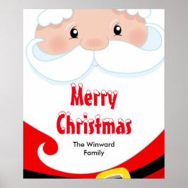 Poster Sinal de Festa de Natal do Papai Noel