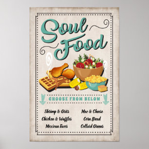 Poster Sinal de Festa de Soul Food