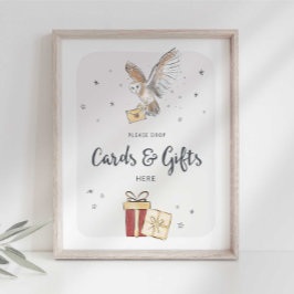 Poster Sinal de Festa do Assistente de Cartões e Ofertas