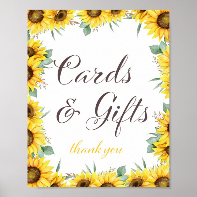 Poster Sinal de Festa do Girassol (Frente)