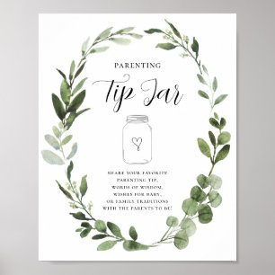 Poster Sinal de festa para futuros pais com dicas de pare
