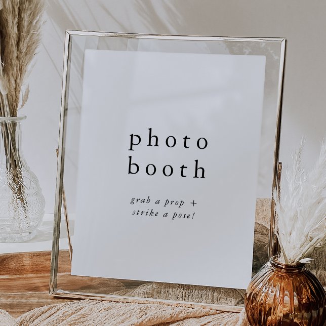 Poster Sinal de Foto Booth Imprimível de Casamento de EME (EMELIA Boho Printable Wedding Photo Booth Sign)