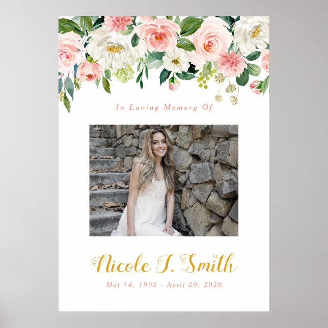 Poster Sinal de Foto, Sinal de Celebração de Vida (Frente)