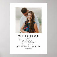 Sinal de Fotografia de Boas-vindas do Casamento Mo