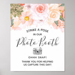 Poster Sinal de Fotografia de Noiva com Suculentas de Pês
