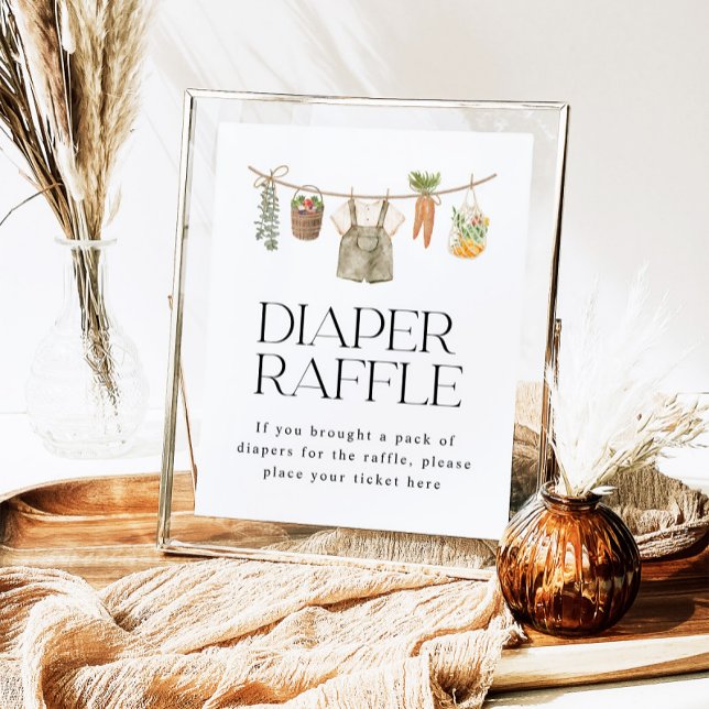 Poster Sinal de Fralda de Raffle para agricultores em cre (Criador carregado)