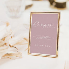 Poster Sinal de Fralda Mínima da Estação de Raffle