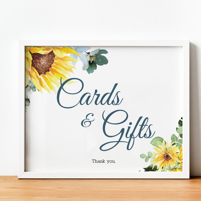 Poster Sinal de girassol verão (Criador carregado)