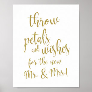 Poster Sinal de Glitter Dourado 8x10 para Lançamento de P