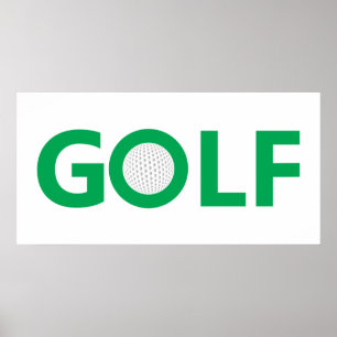 Pôster Sinal de golfe
