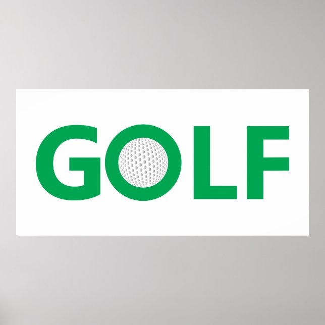 Pôster Sinal de golfe (Frente)