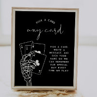 Sinal de Guestbook Gothic Casamento Escolha Um Car