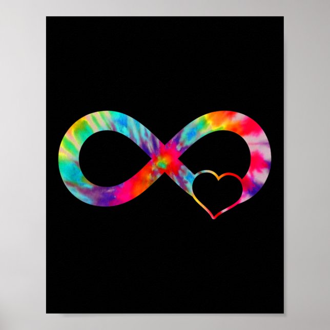 Poster Sinal de Infinidade do Coração Neurodiversity Awar (Frente)
