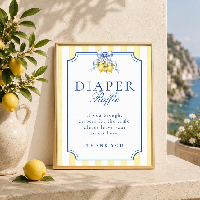 Poster Sinal de Jantar de Diapers para Chuvinha de Bebê L (Criador carregado)