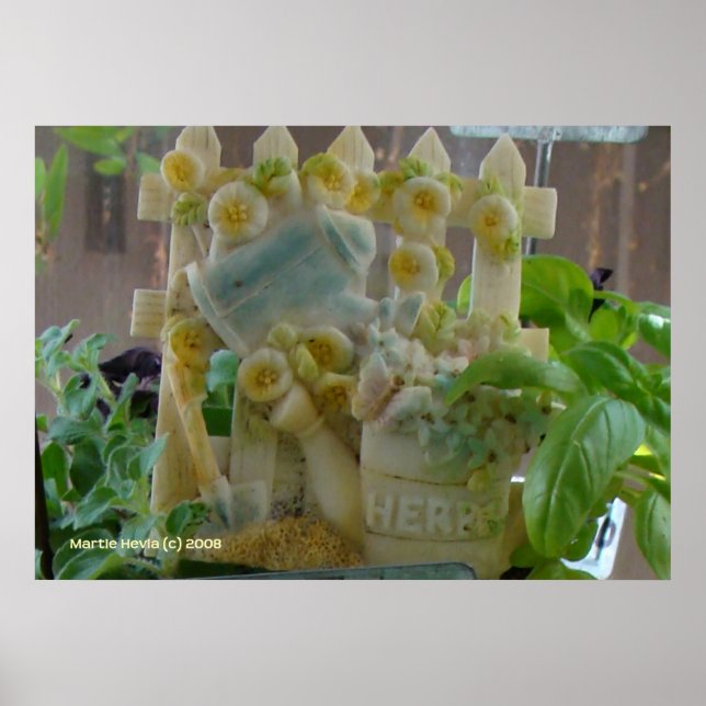 Pôster Sinal de Jardim Herb (Frente)